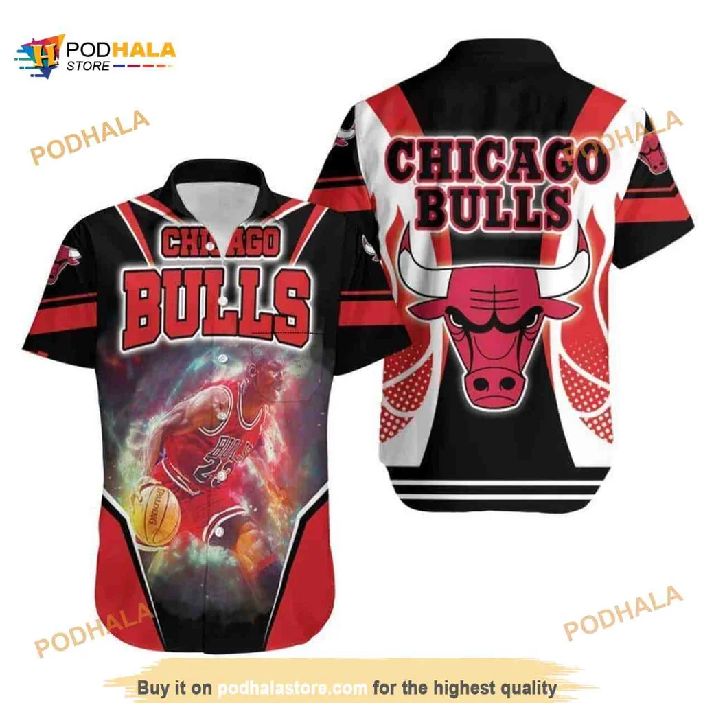 Chicago Bulls Basketball Fan Hawaiian Shirt With Bold Team Graphics
