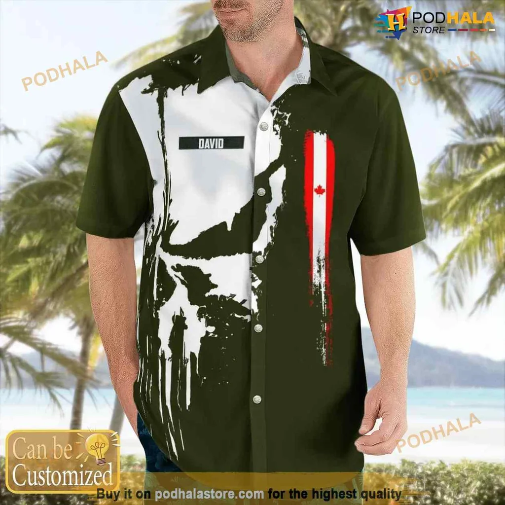 Chinook Helicopter Hawaiian Shirt With Personalized Name David