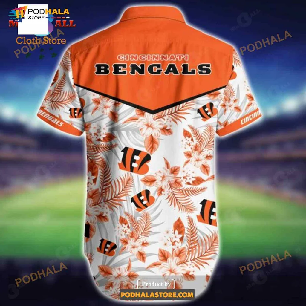 Cincinnati Bengals Aloha Shirt, Vibrant Tropical Design For Fans