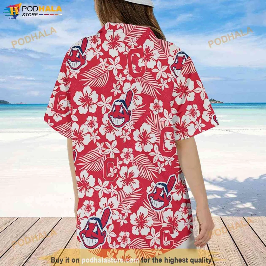 Classic Indians Tropical Shirt, Vibrant Hibiscus Pattern For Mlb Fans Classic Indians Tropical Shirt, Vibrant Hibiscus Pattern For Mlb Fans