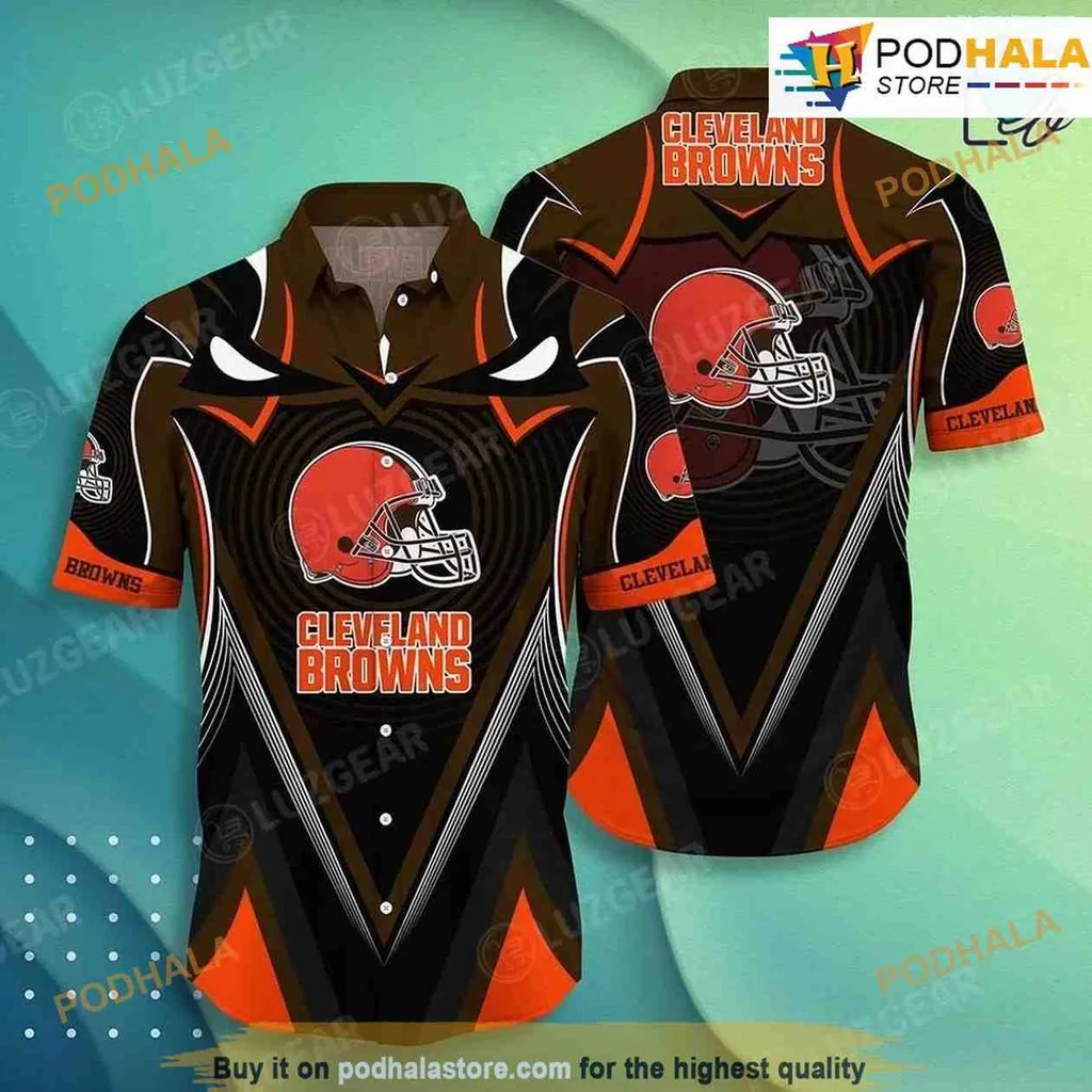 Cleveland Browns Hawaiian Shirt With Bold Logo And Energetic Design