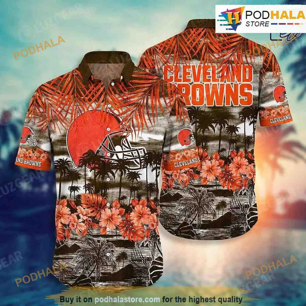 Cleveland Browns Tropical Hawaiian Shirt With Bold Team Spirit Design