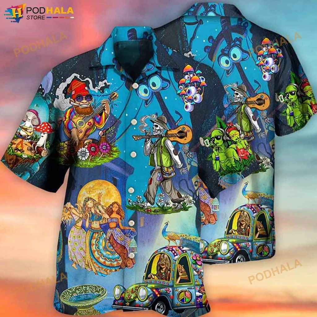 Colorful Animal Festival Hawaiian Shirt With Whimsical Tropical Design