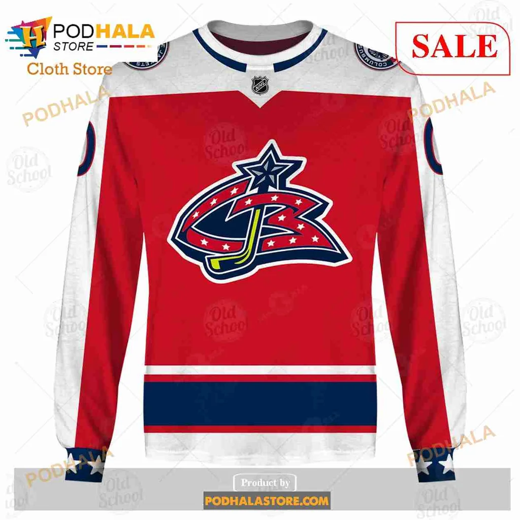 Columbus Blue Jackets 3D Print Hoodie, Custom Name And Number Design Columbus Blue Jackets 3D Print Hoodie, Custom Name And Number Design