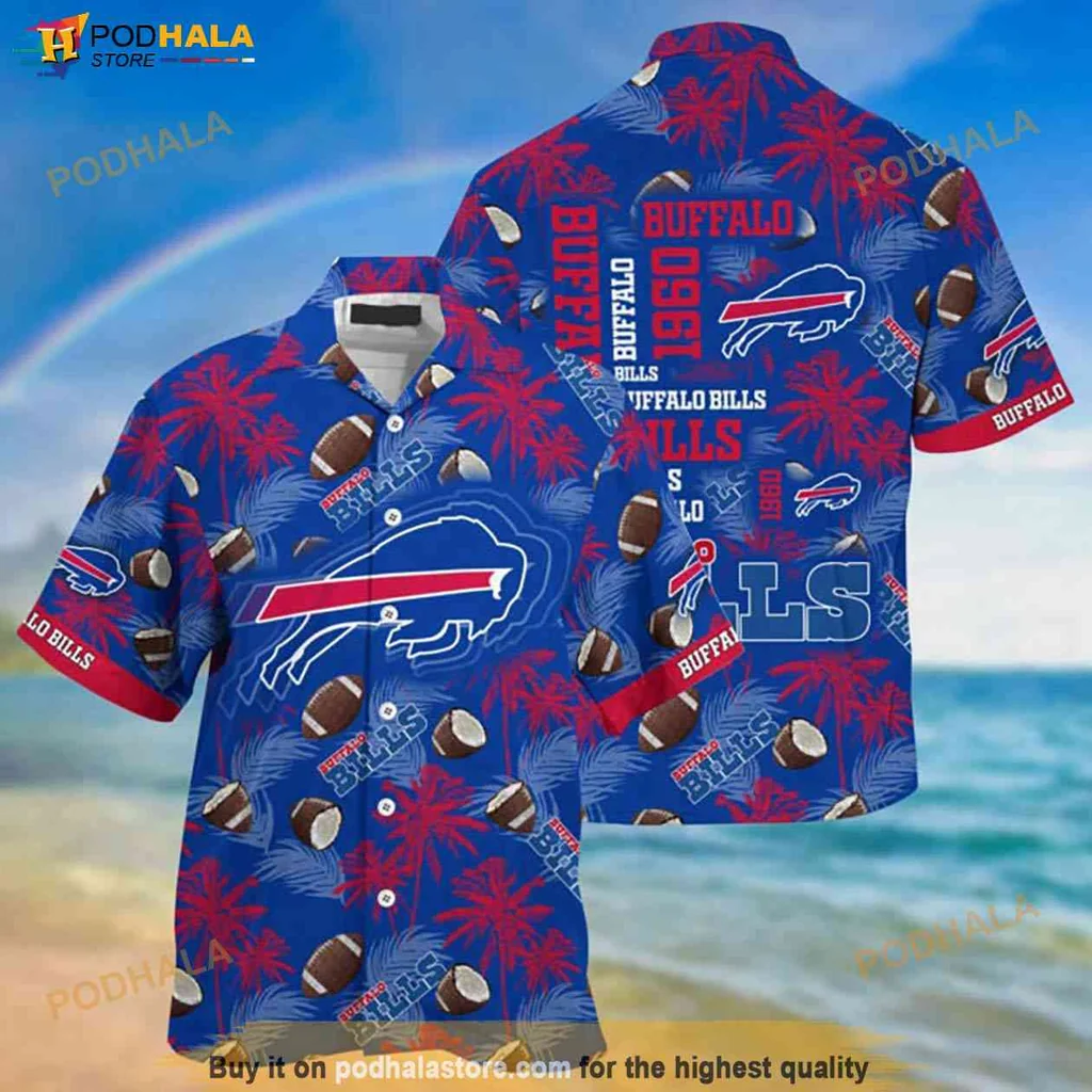 Cool Buffalo Bills Hawaiian Shirt, Vibrant Tropical Design For Summer Fun
