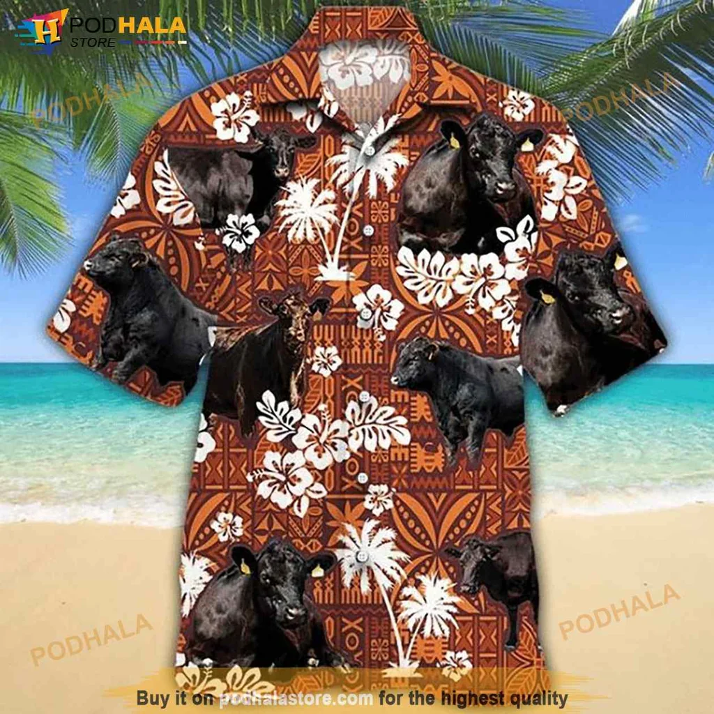 Cow Floral Pattern Hawaiian Shirt With Tropical Vibe