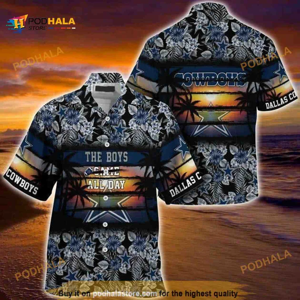 Dallas Cowboys Aloha Shirt, The Boys All Day Hawaiian Shirt
