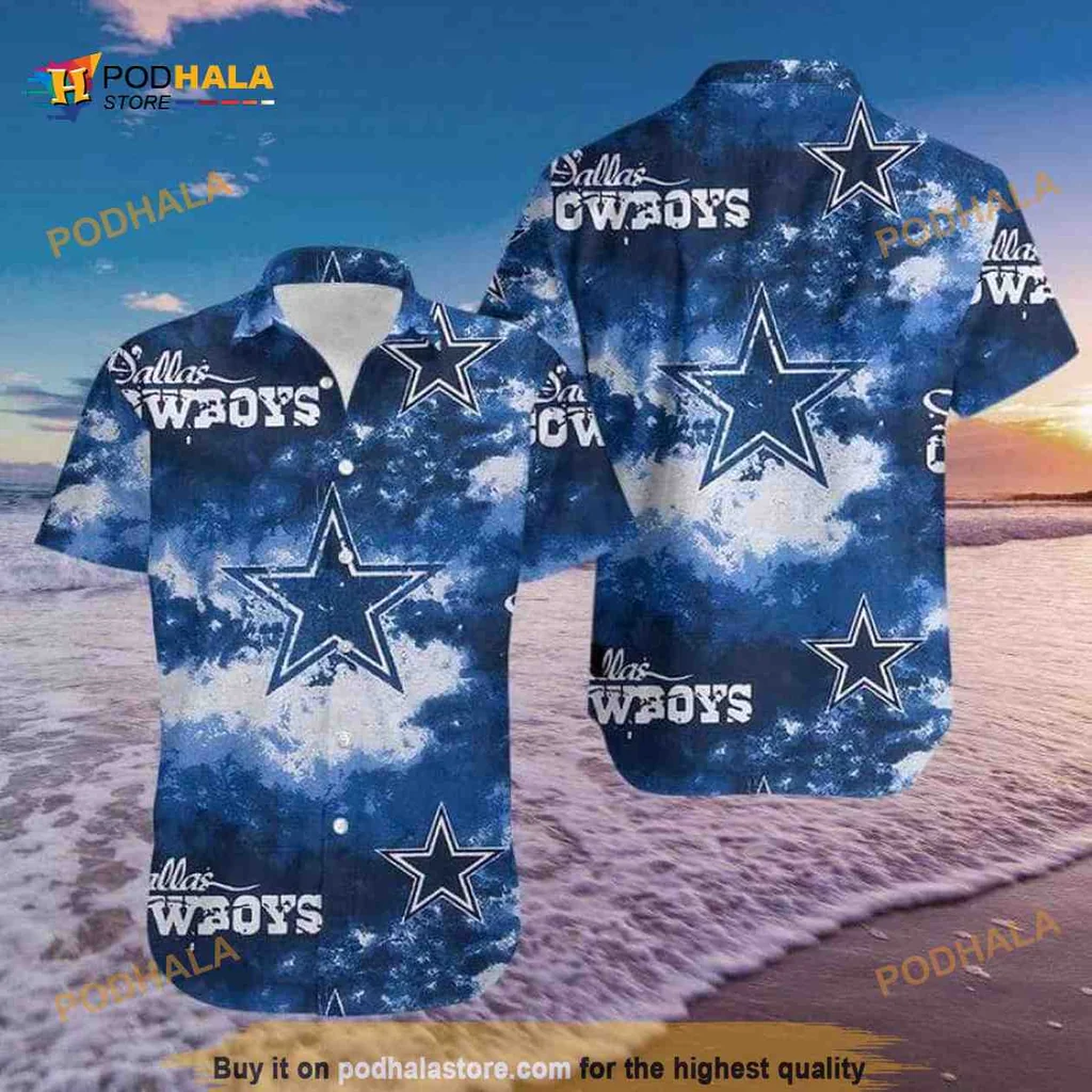 Dallas Cowboys Aloha Shirt, Vibrant Beach Vacation Hawaiian Shirt