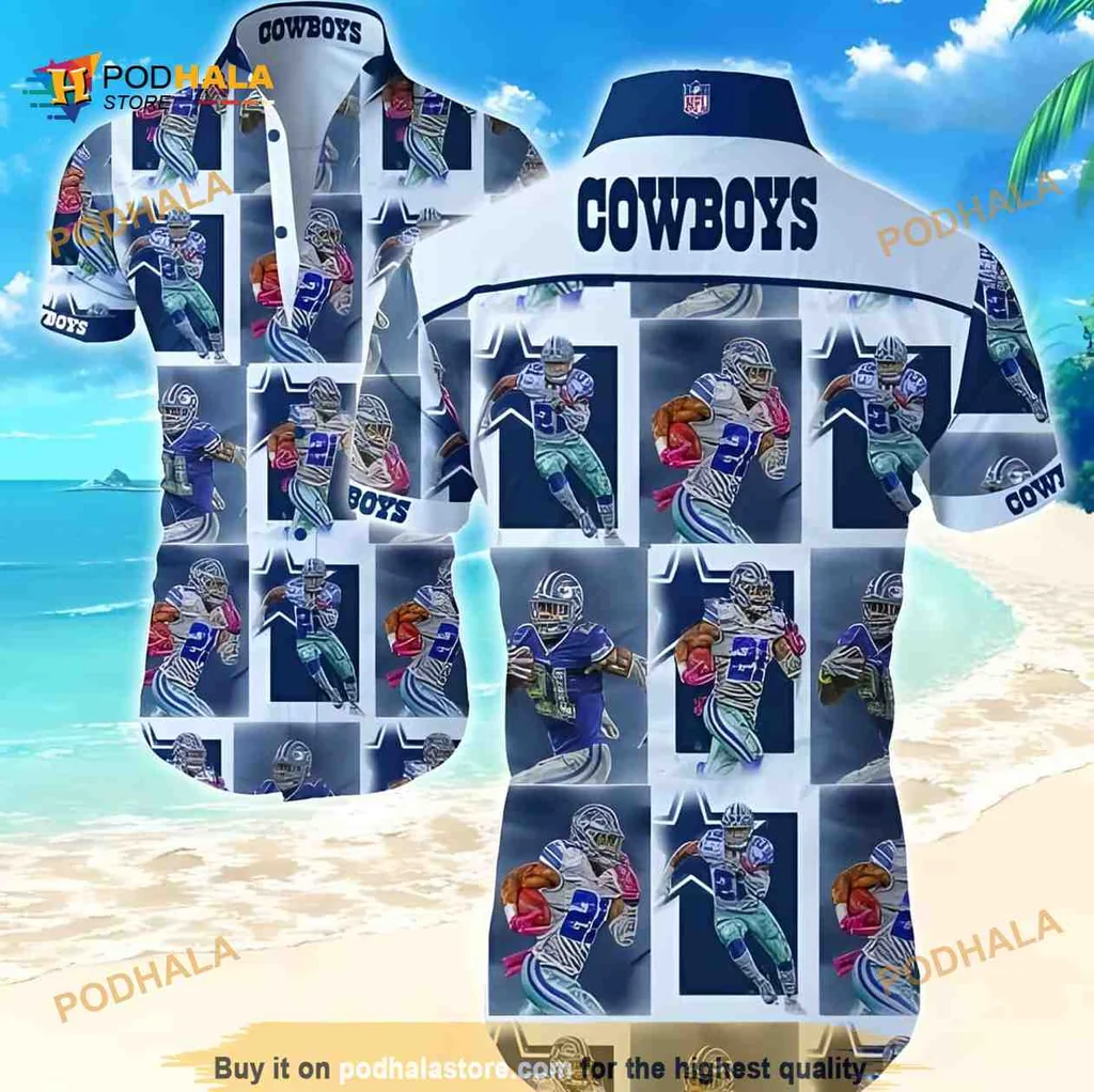 Dallas Cowboys Aloha Shirt, Vibrant Beachwear For Football Fans