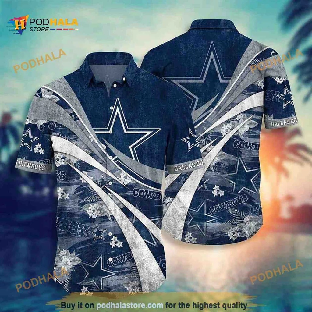 Dallas Cowboys Aloha Shirt, Vibrant Hawaiian Style For Nfl Fans