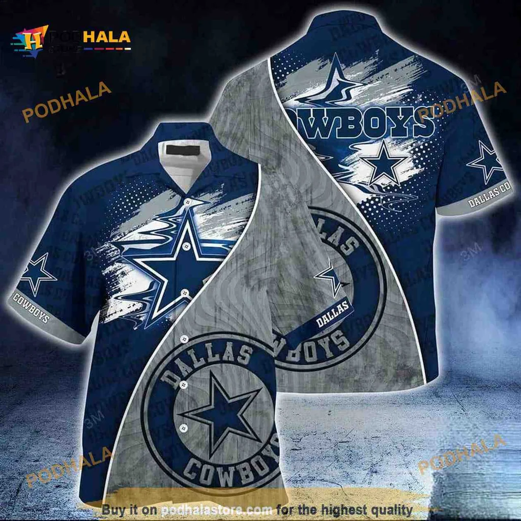 Dallas Cowboys Aloha Shirt, Vibrant Summer Hawaiian Shirt For Nfl Fans