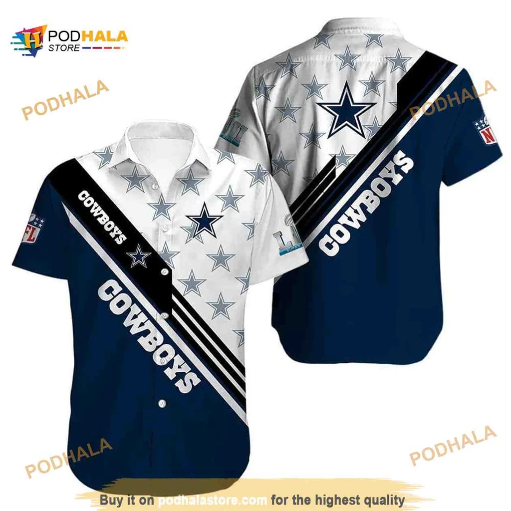 Dallas Cowboys Aloha Shirt With Bold Cowboys Design For Game Day