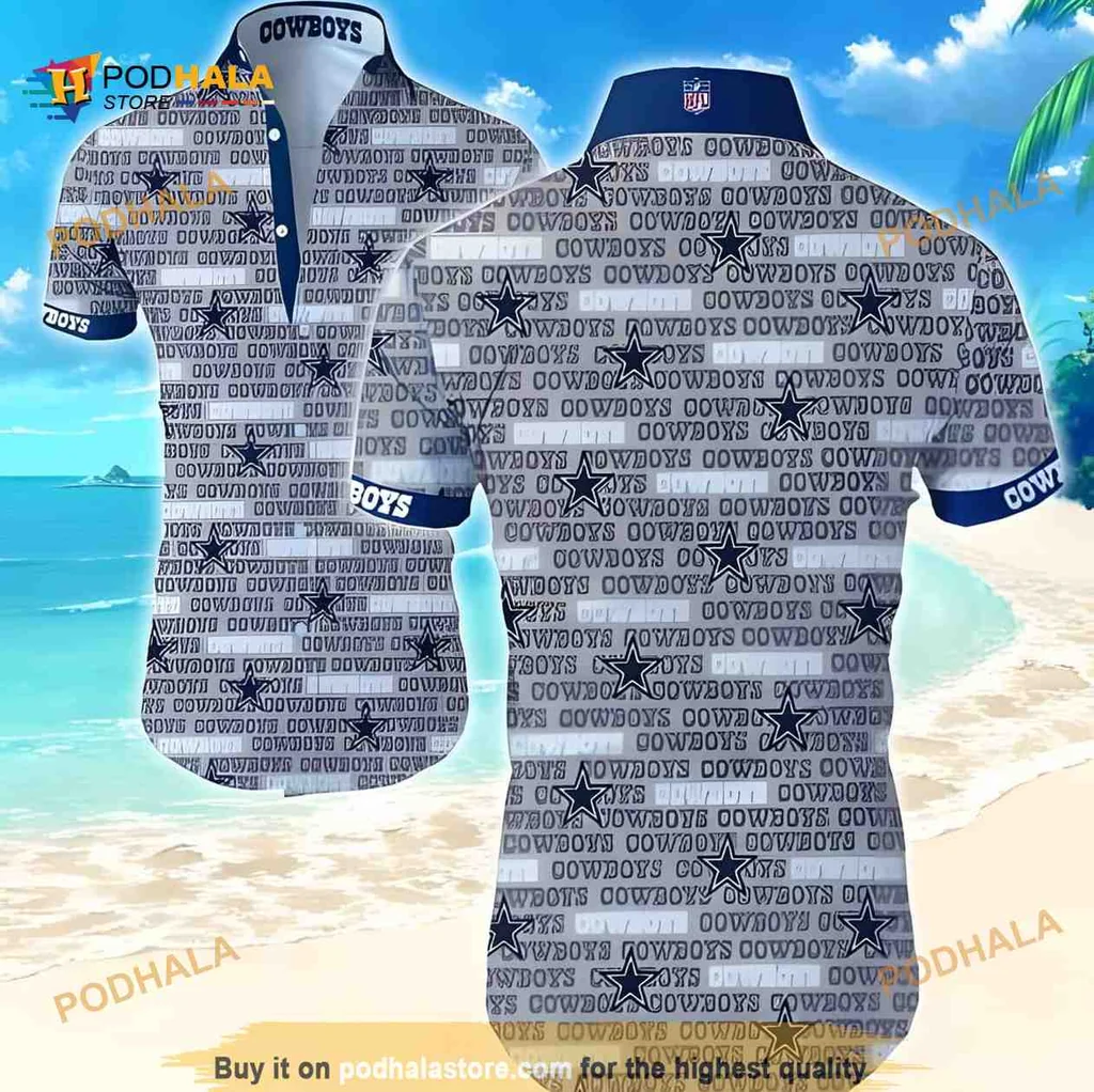 Dallas Cowboys Aloha Shirt With Vibrant Logo Design For Summer Fun