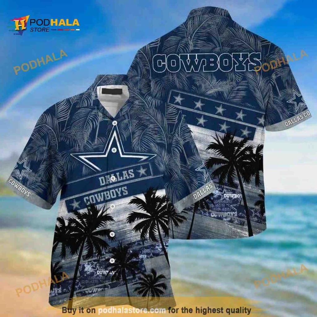 Dallas Cowboys Tropical Aloha Shirt, Summer Hawaiian Shirt For Fans
