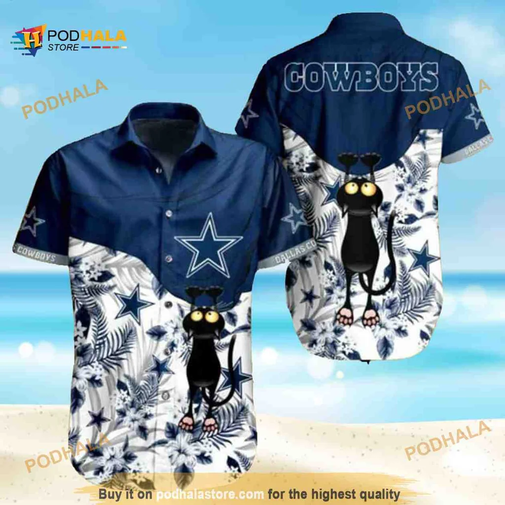 Dallas Cowboys Tropical Hawaiian Shirt With Bold Cowboys Design