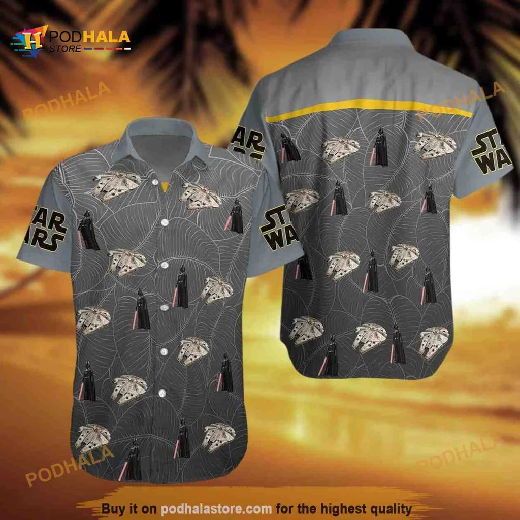 Darth Vader Funny Hawaiian Shirt With Playful Design For Movie Lovers