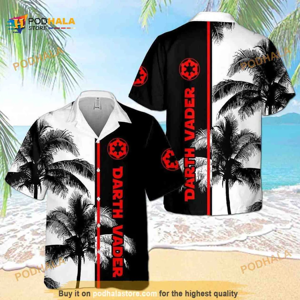 Darth Vader Tropical Shirt With Palm Trees For Summer Fun