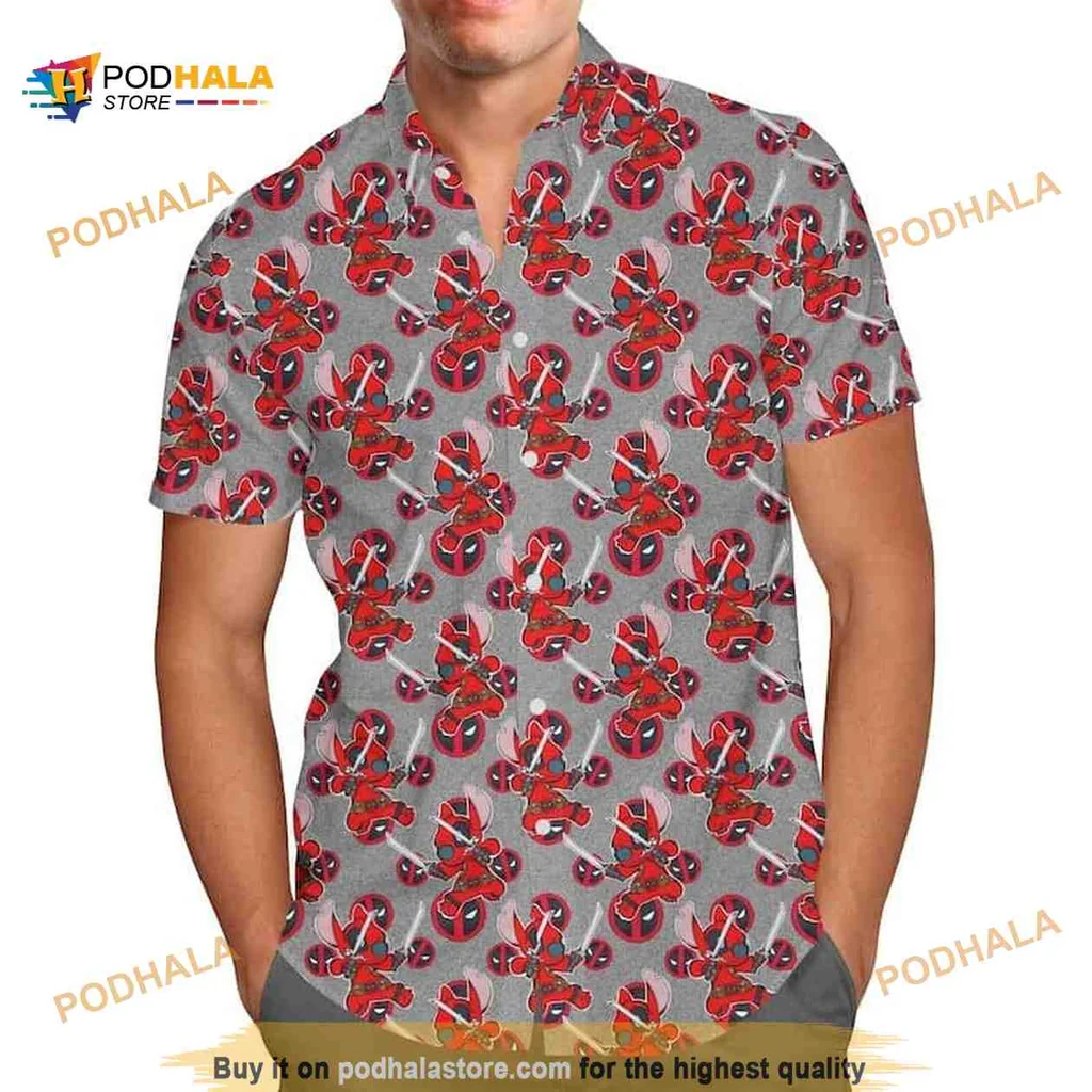 Deadpool Comic Book Hawaiian Shirt, Fun And Playful Summer Wear