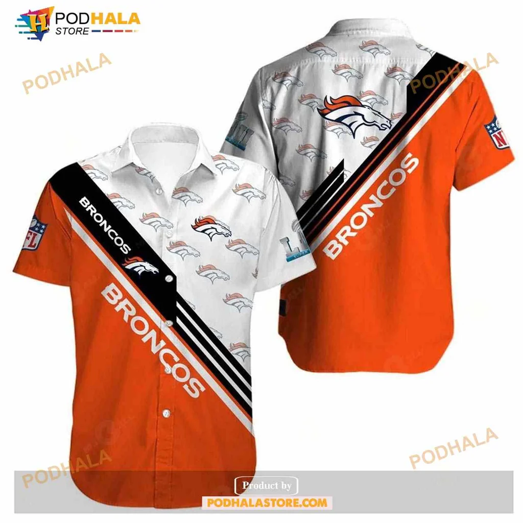 Denver Broncos Fan Hawaiian Shirt With Bold Logo And Sporty Design