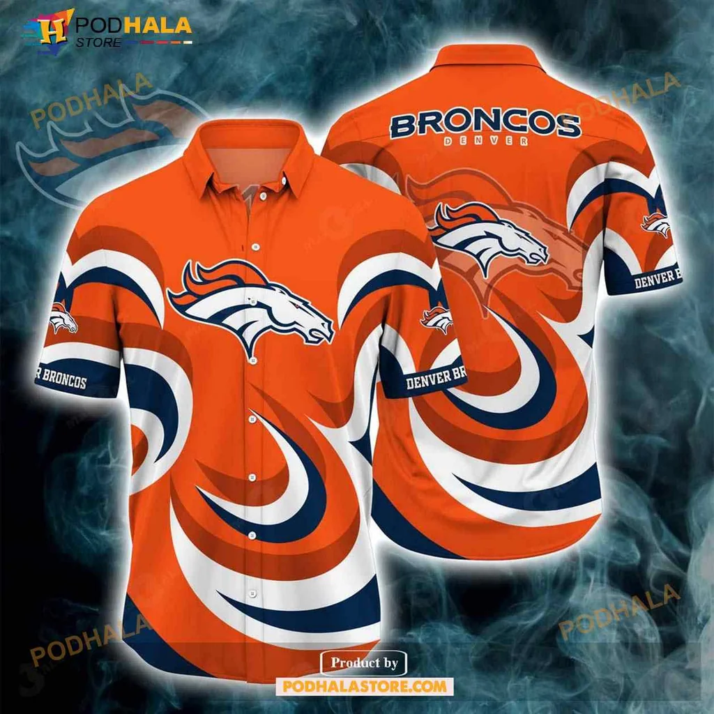 Denver Broncos Hawaiian Shirt, Vibrant All Over Print For Fans
