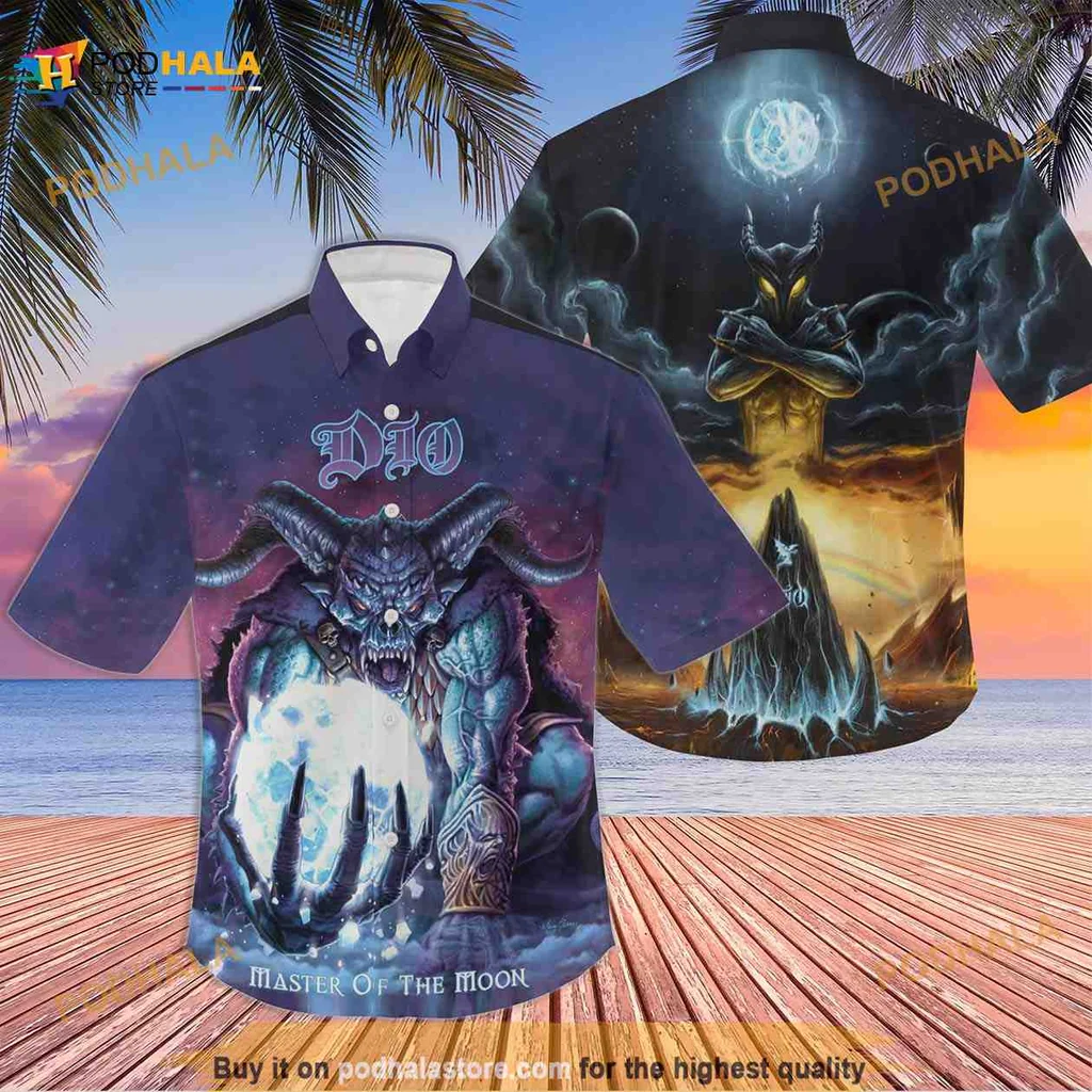 Dio Band Concert Hawaiian Shirt Featuring Mystical Dragon Design