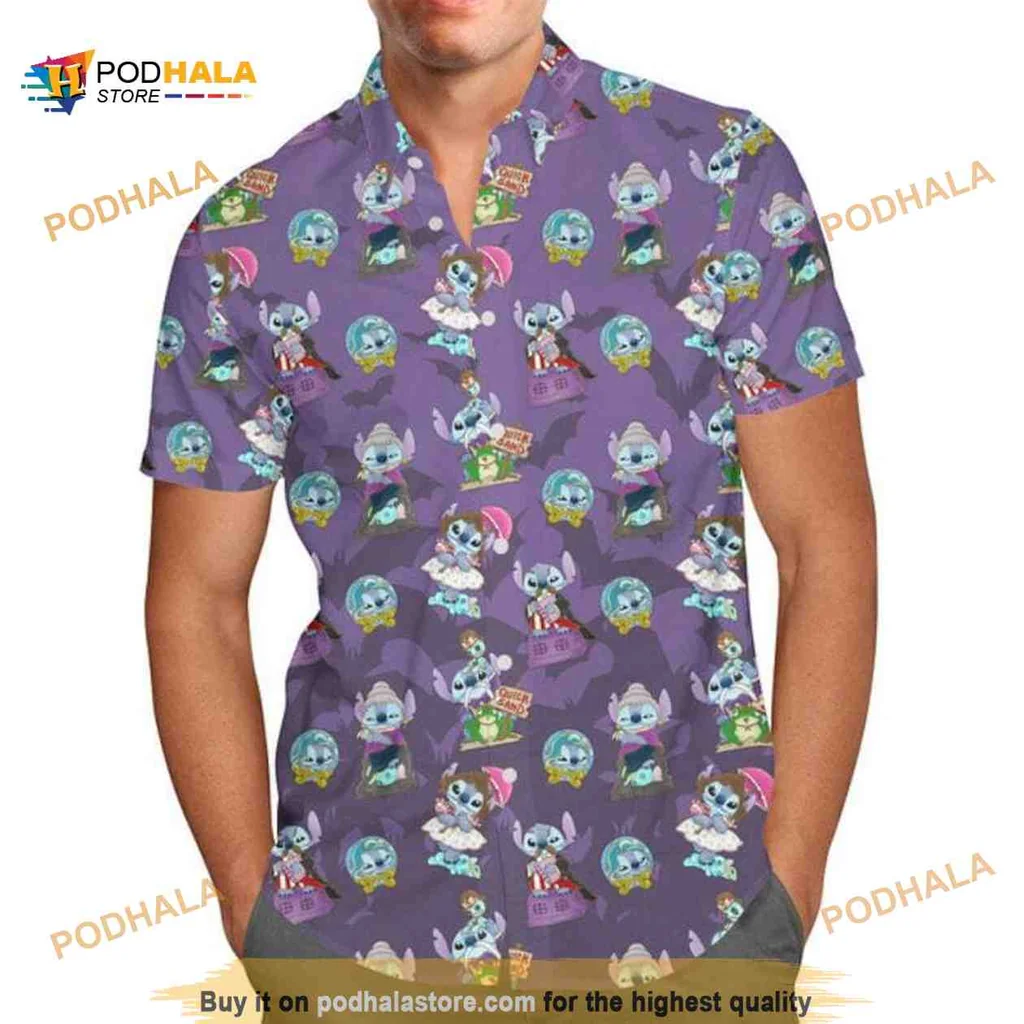 Disney Cartoon Character Hawaiian Shirt With Playful Pattern And Vibrant Colors