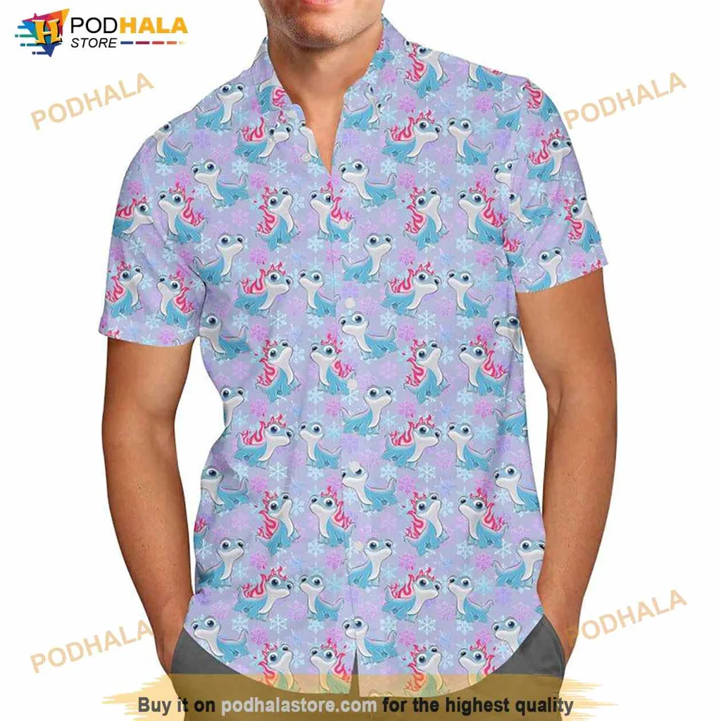 Disney Fire Spirit Hawaiian Shirt With Colorful Cartoon Characters