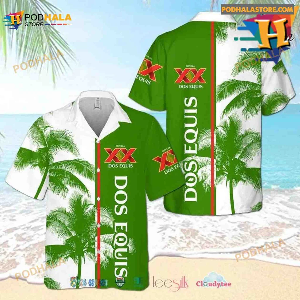 Dos Equis Beer Palm Tree Hawaiian Shirt With Tropical Vibes