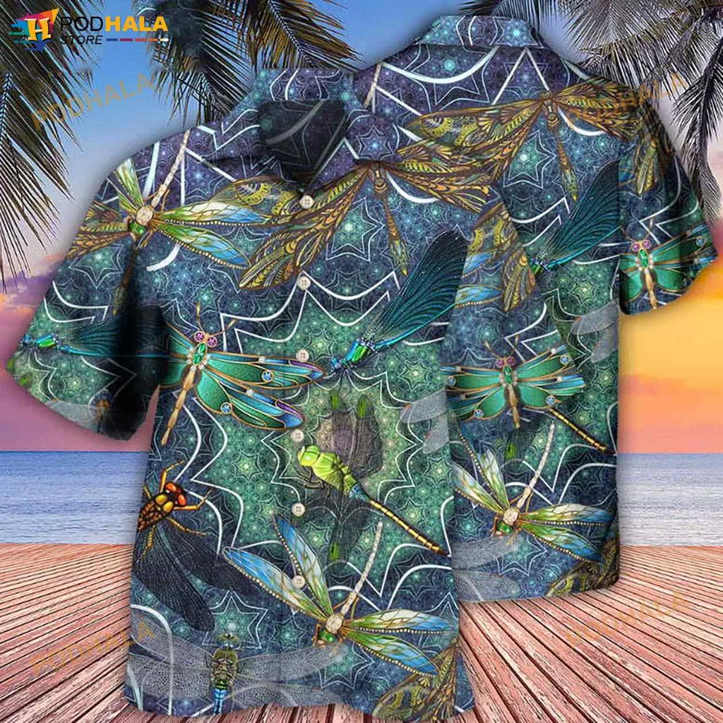 Dragonfly Lover Hawaiian Shirt With Vibrant Colors And Whimsical Design