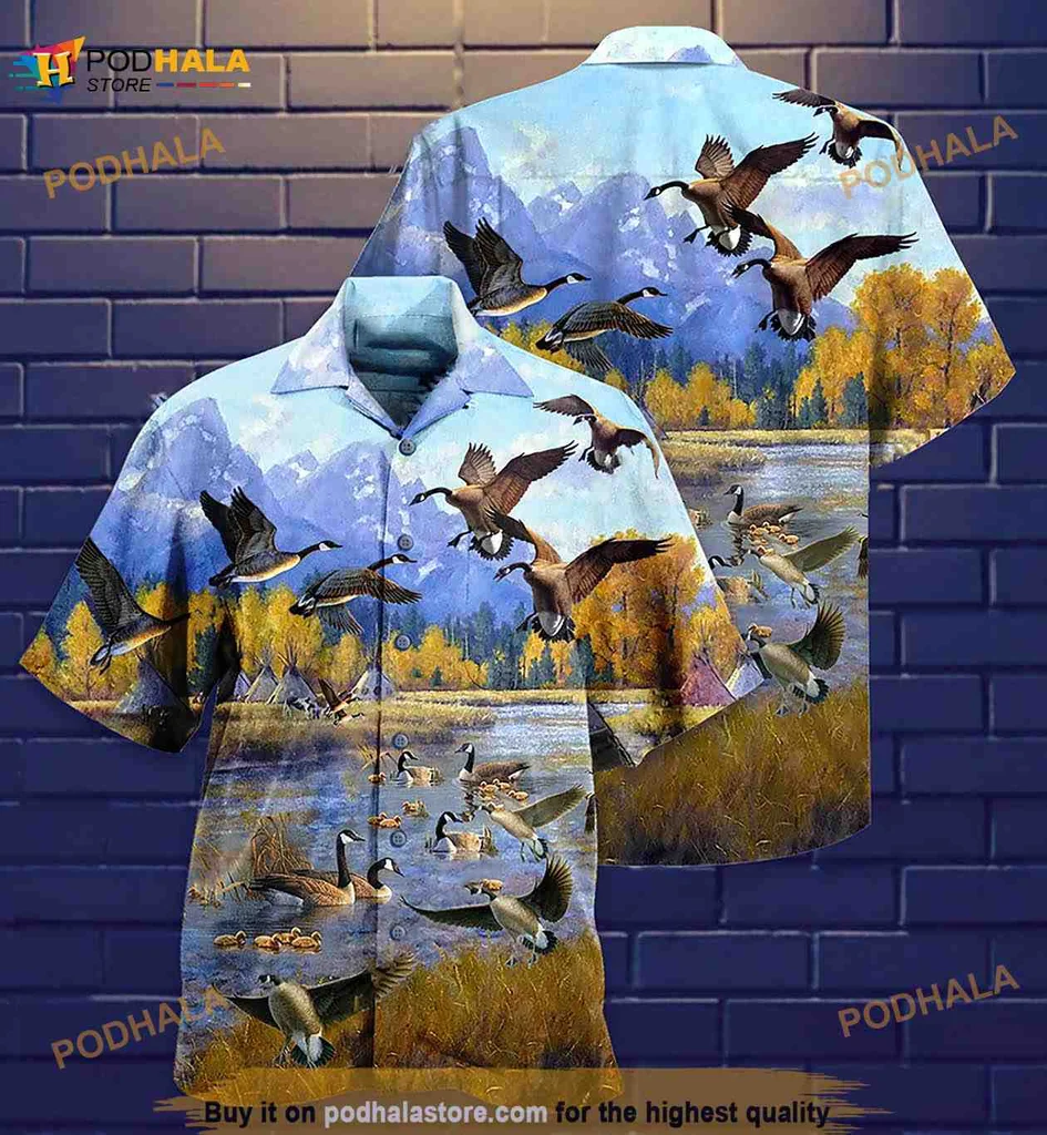 Duck Lover Hawaiian Shirt Featuring Vibrant Ducks In Nature