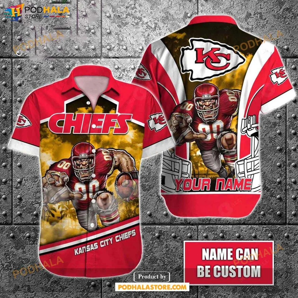 Dynamic Chiefs Football Hawaiian Shirt, Kansas City Chiefs Fan Gift, Sporty Design