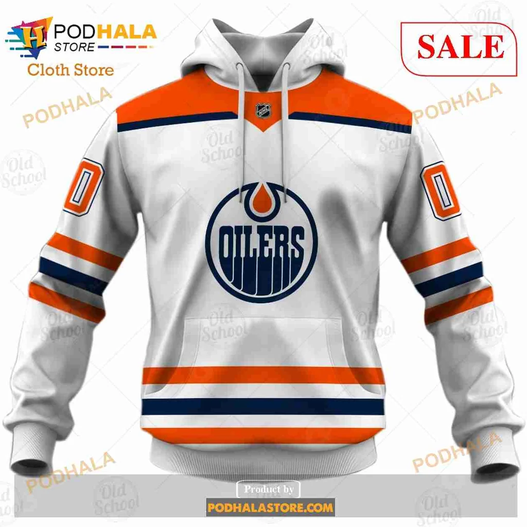 Edmonton Oilers All Over Print Hoodie, Custom Name And Number Sweatshirt Edmonton Oilers All Over Print Hoodie, Custom Name And Number Sweatshirt