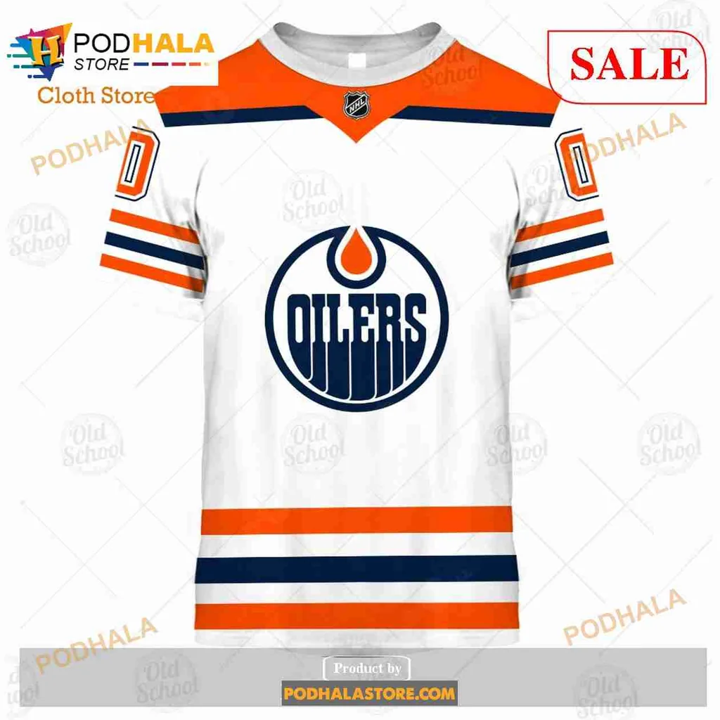 Edmonton Oilers AOP Hoodie, Custom Name And Number Sweatshirt Edmonton Oilers AOP Hoodie, Custom Name And Number Sweatshirt