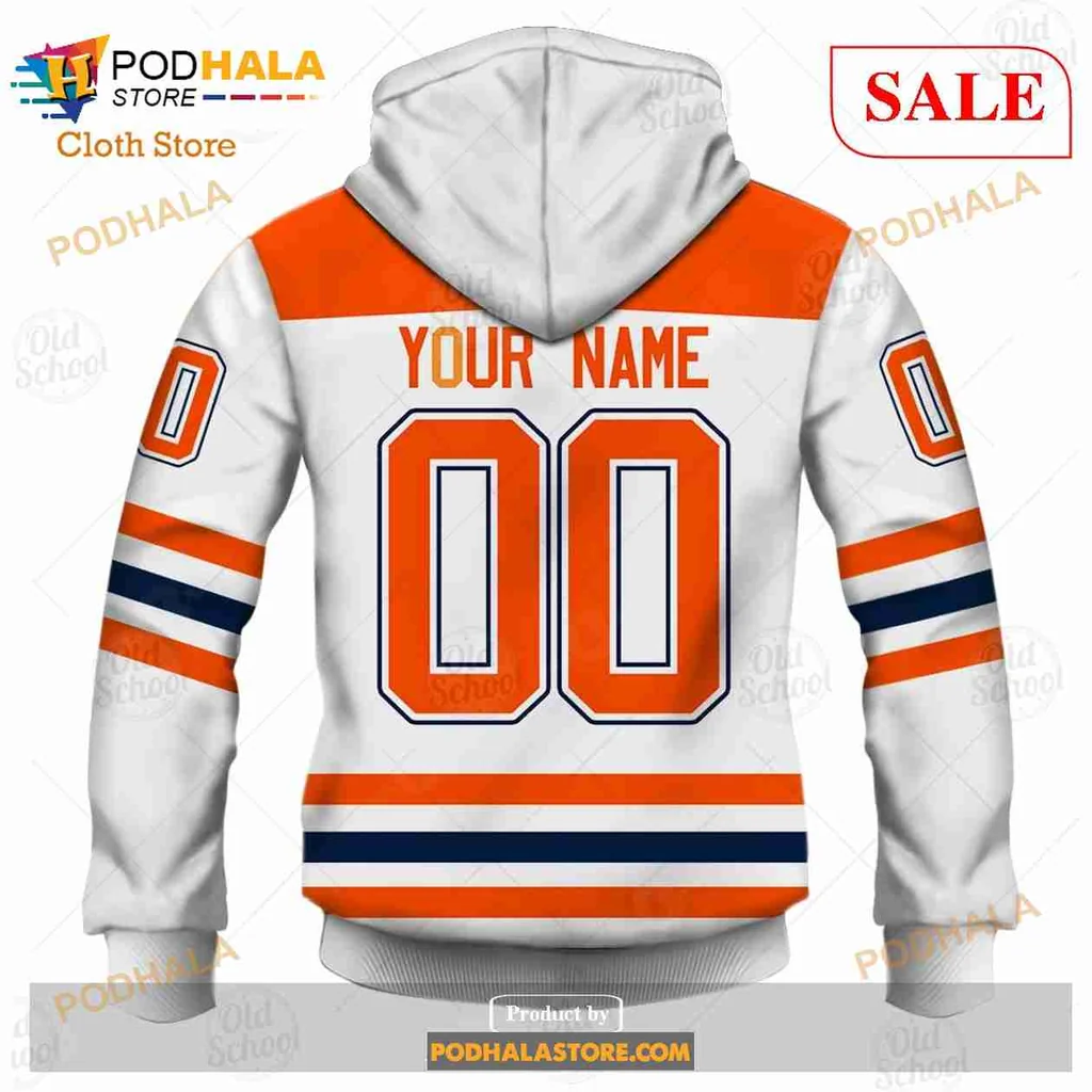 Edmonton Oilers 3d Hoodie, Custom Name And Number Sweatshirt - Product View 6 Edmonton Oilers 3d Hoodie, Custom Name And Number Sweatshirt - Product View 6