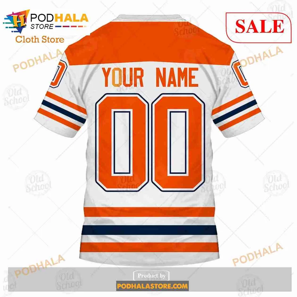 Edmonton Oilers 3d Hoodie, Custom Name And Number Sweatshirt - Product View 7 Edmonton Oilers 3d Hoodie, Custom Name And Number Sweatshirt - Product View 7