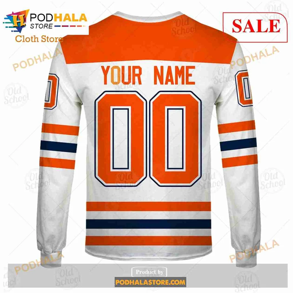 Edmonton Oilers 3d Hoodie, Custom Name And Number Sweatshirt - Product View 8 Edmonton Oilers 3d Hoodie, Custom Name And Number Sweatshirt - Product View 8