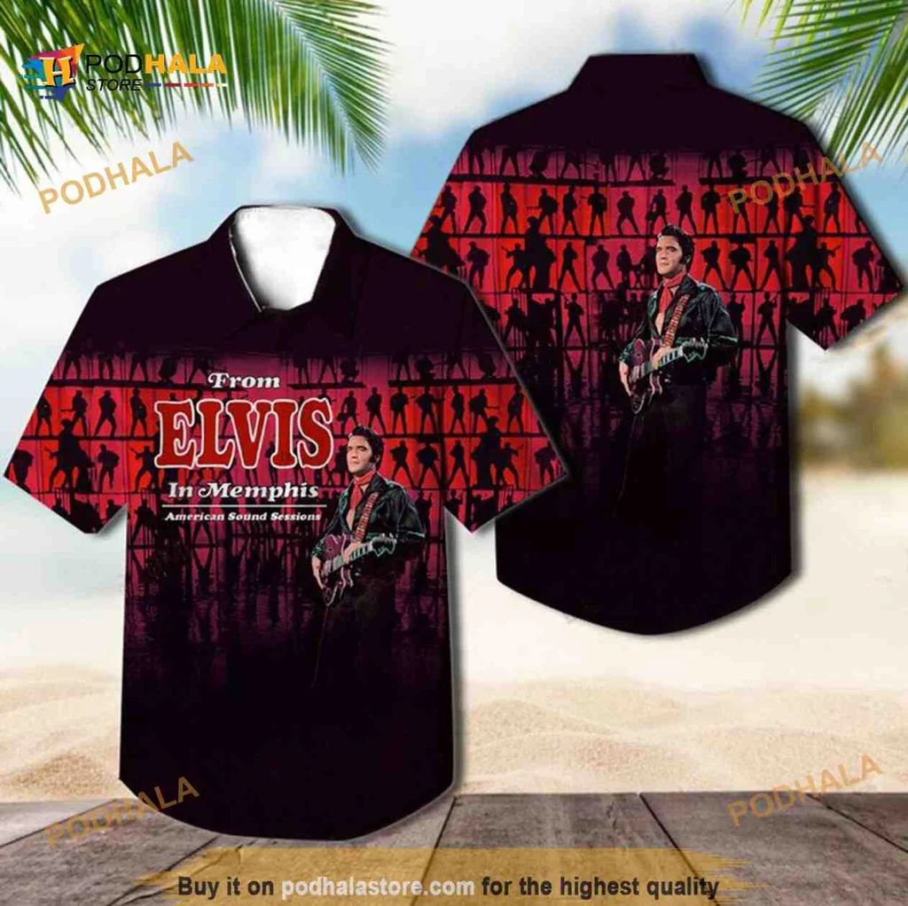Elvis Presley Rock Music Hawaiian Shirt, From Elvis In Memphis Design