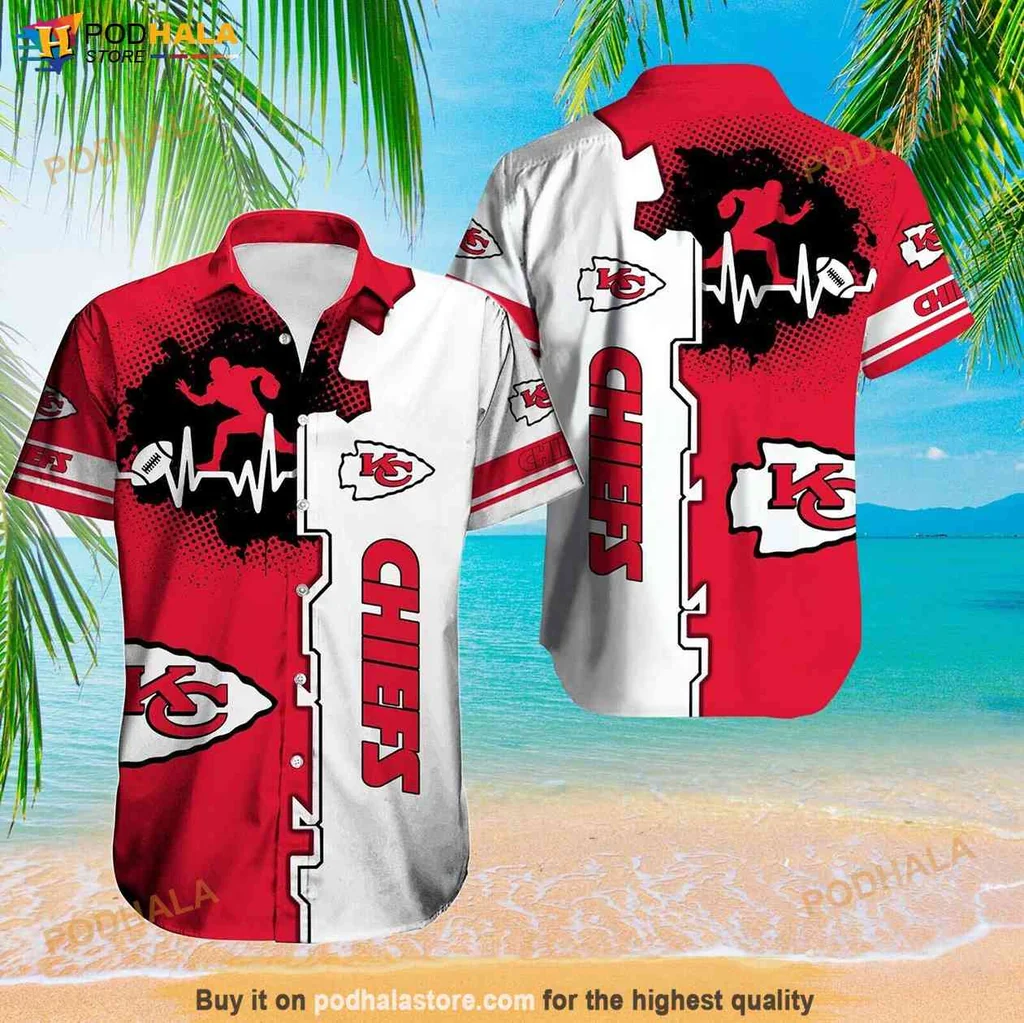 Energetic Kansas City Chiefs Hawaiian Shirt, Summer Beach Vibes For Fans