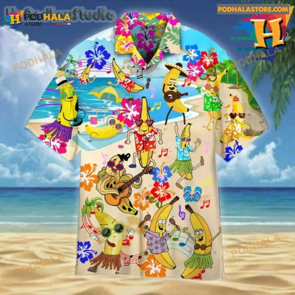 Funny Banana Lover Hawaiian Shirt With Tropical Vibes And Colorful Design