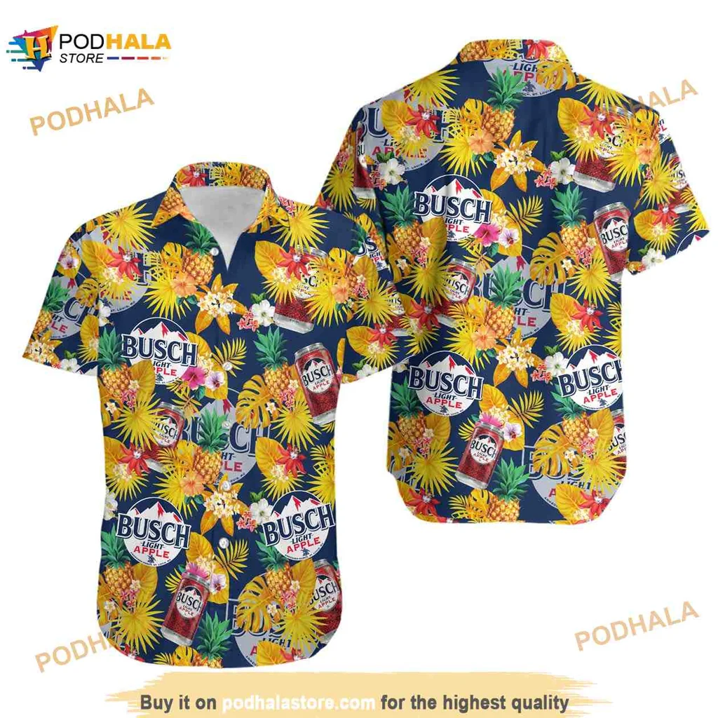 Funny Beer Tropical Hawaiian Shirt With Colorful Floral Design