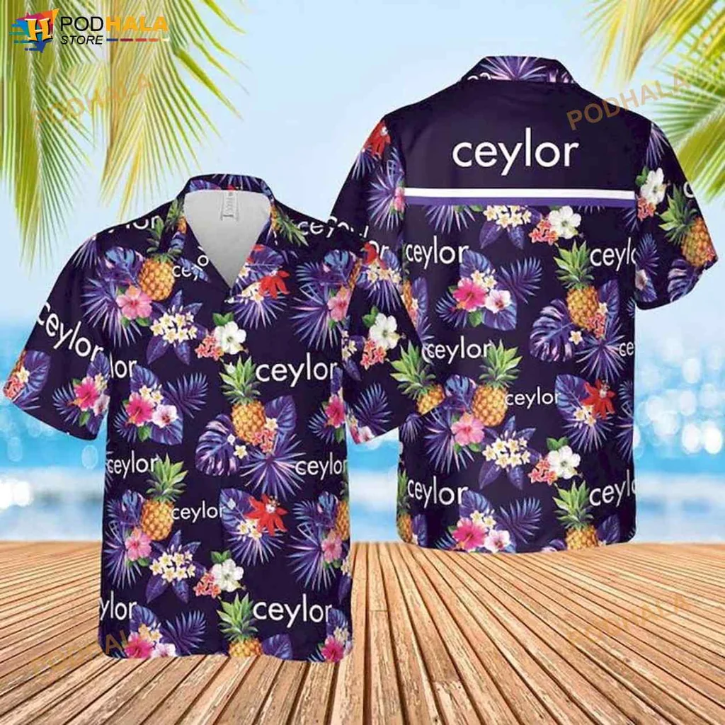 Funny Ceylor Hawaiian Shirt With Tropical Floral Design