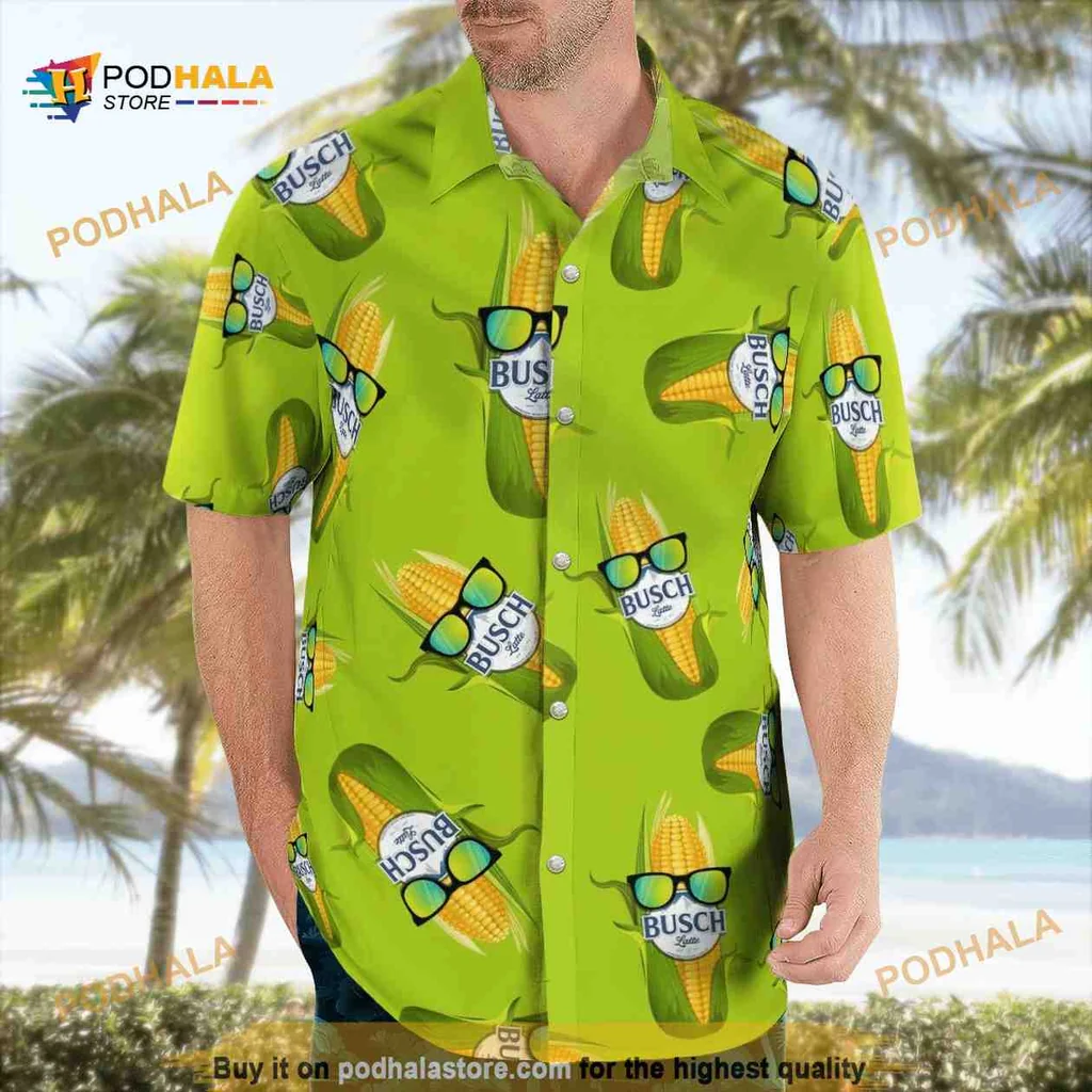 Funny Corn Beer Hawaiian Shirt With Colorful Sunglasses