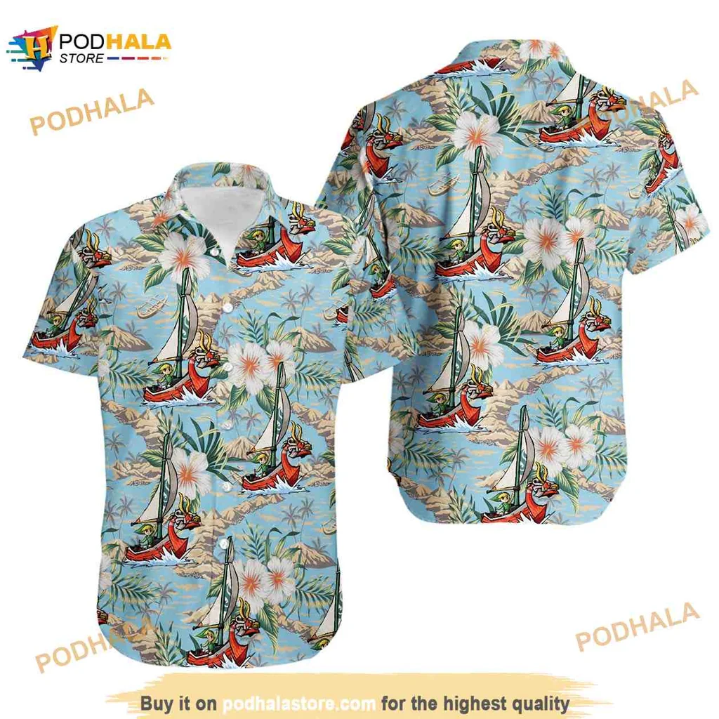 Funny Gaming Adventure Hawaiian Shirt With Tropical Print