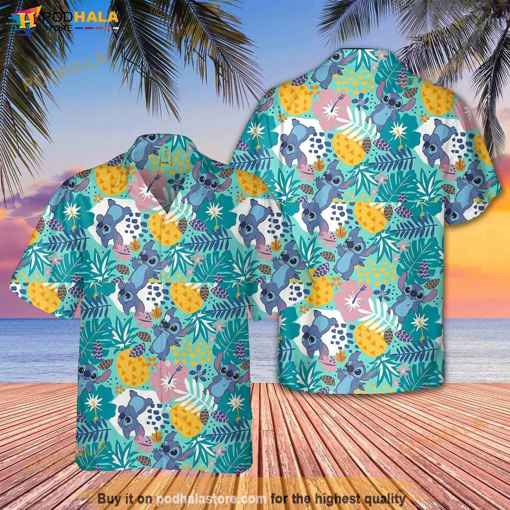 Funny Koala Hawaiian Shirt, Vibrant Beach Shirt With Pineapples And Tropical Leaves