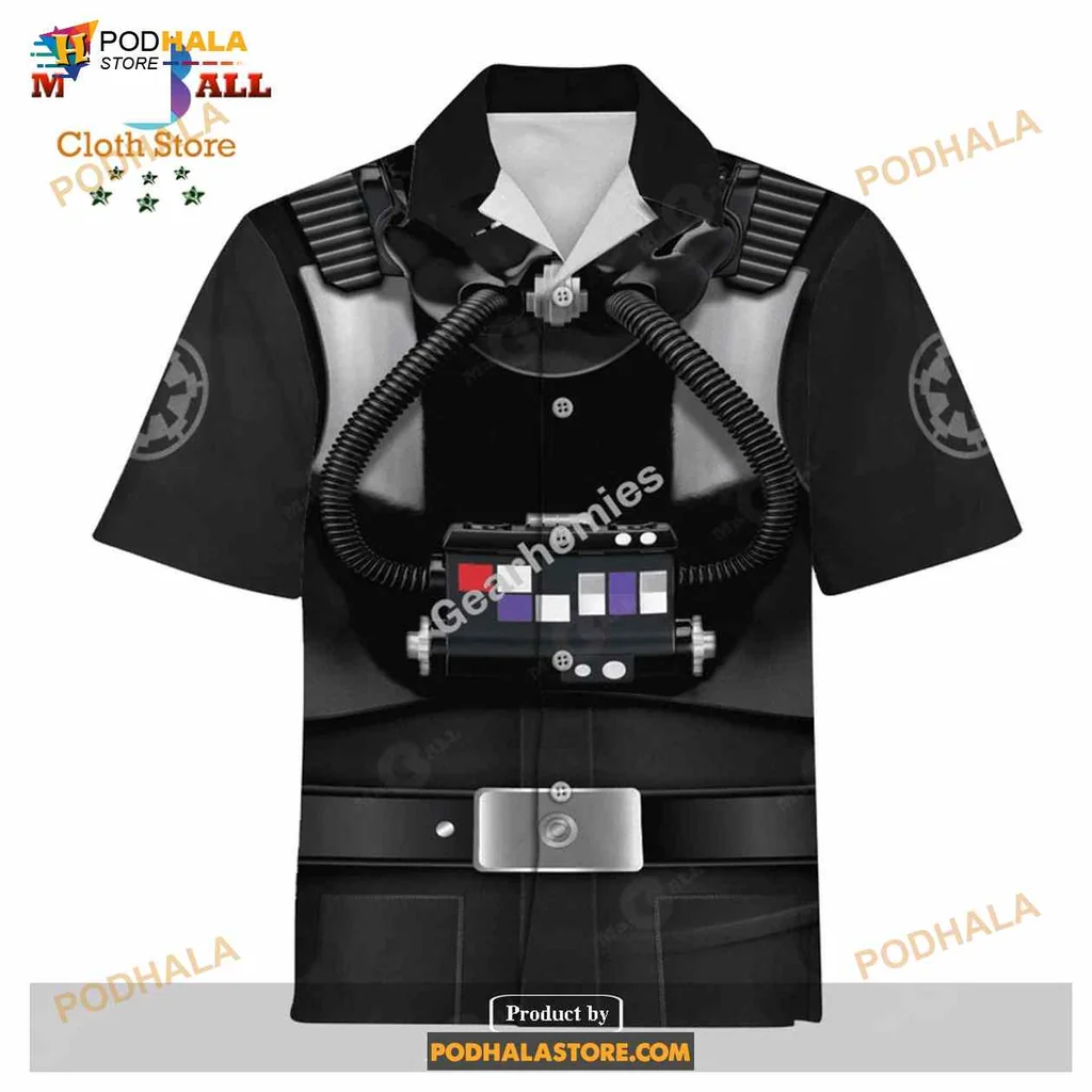 Funny Pilot Uniform Hawaiian Shirt, Quirky Aviation Design For Casual Outings
