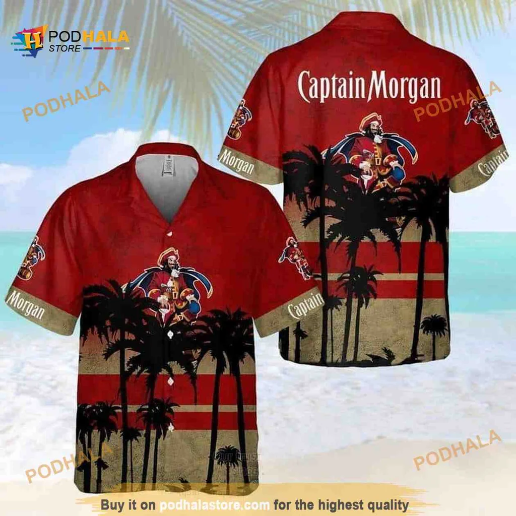 Funny Pirate Tropical Shirt With Vibrant All Over Print