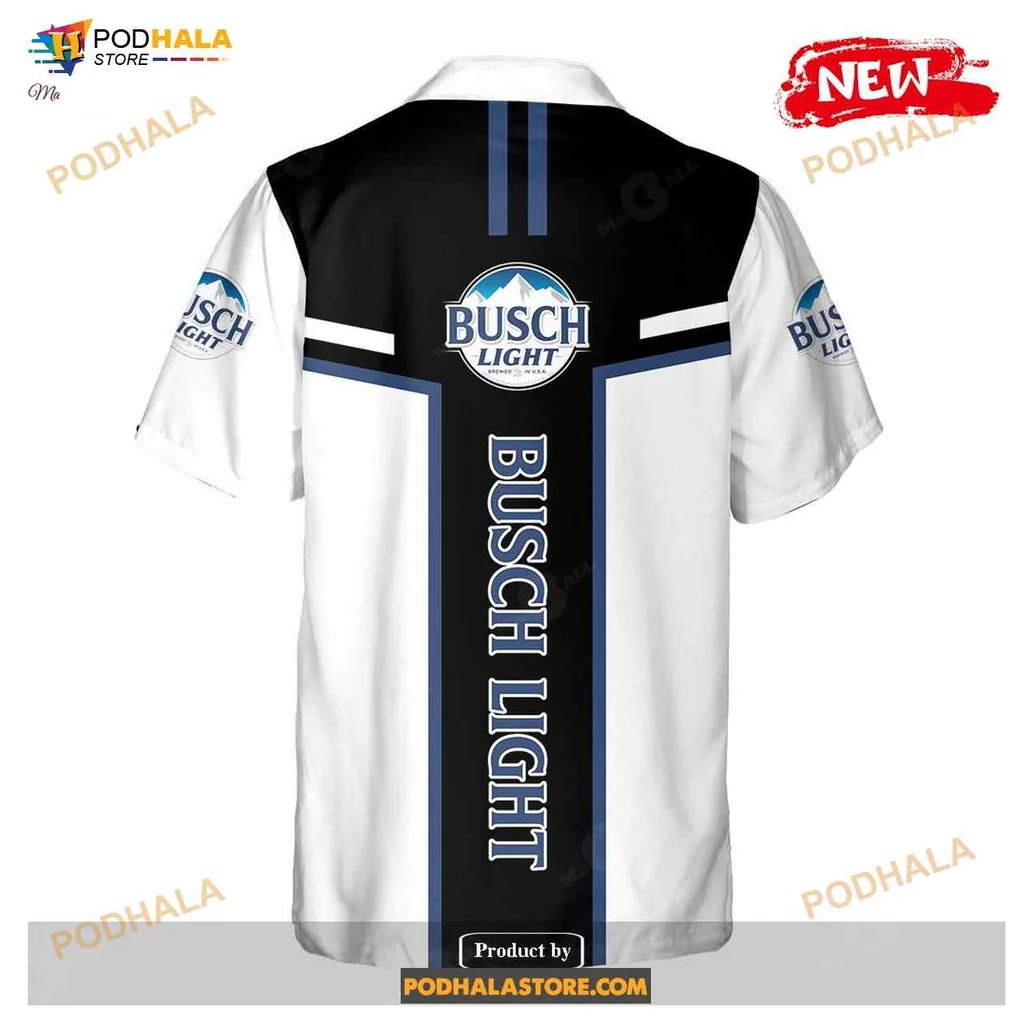 Funny Skeleton Short-sleeve button-up shirt With Busch Light Logo, Humorous Design Funny Skeleton Short-sleeve button-up shirt With Busch Light Logo, Humorous Design