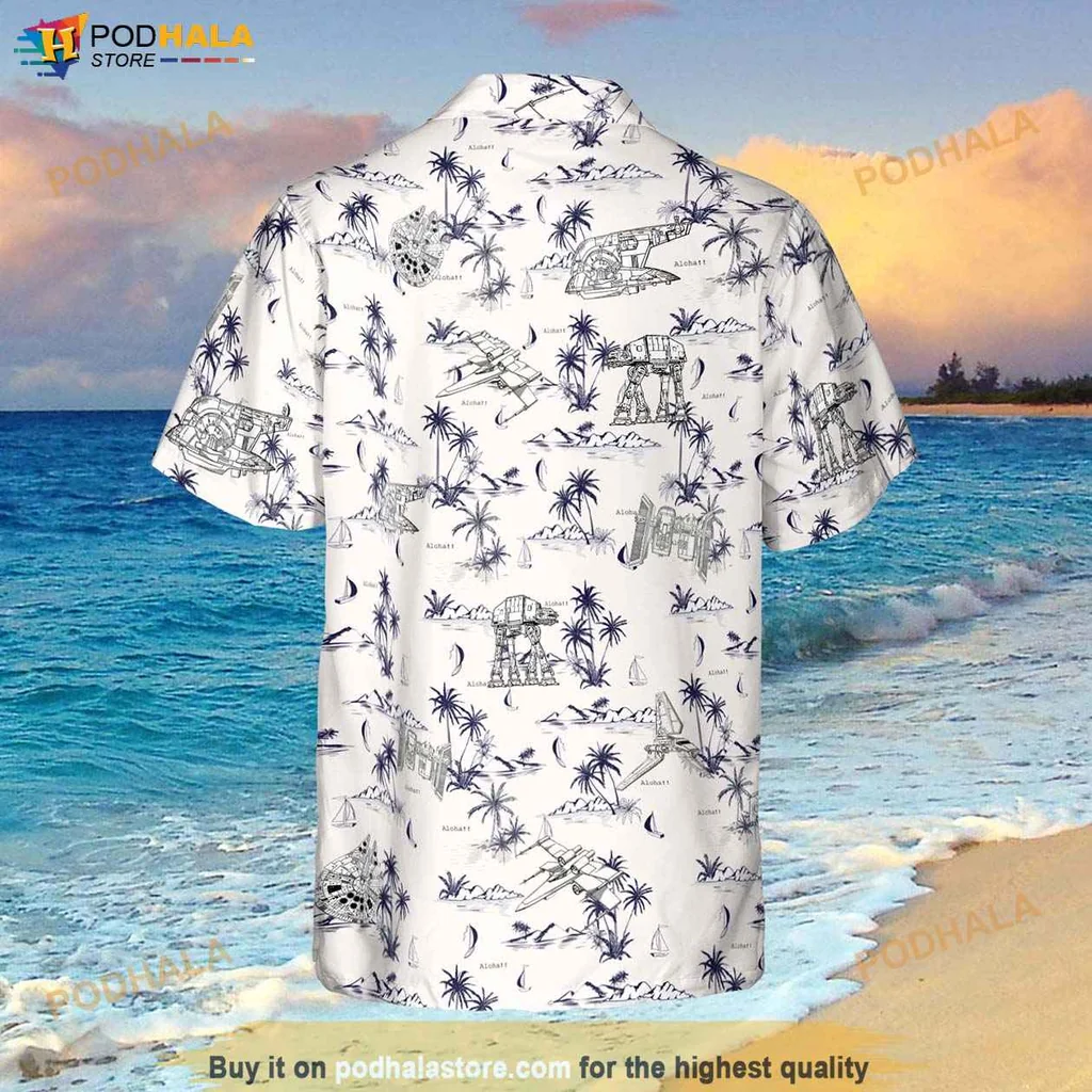 Funny Star Wars Aloha Shirt, Tropical Design For Beach Lovers And Fans Funny Star Wars Aloha Shirt, Tropical Design For Beach Lovers And Fans