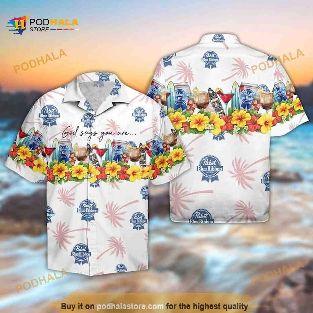 God Says You Are Aloha Shirt, Vibrant Hawaiian Design With Tropical Motifs
