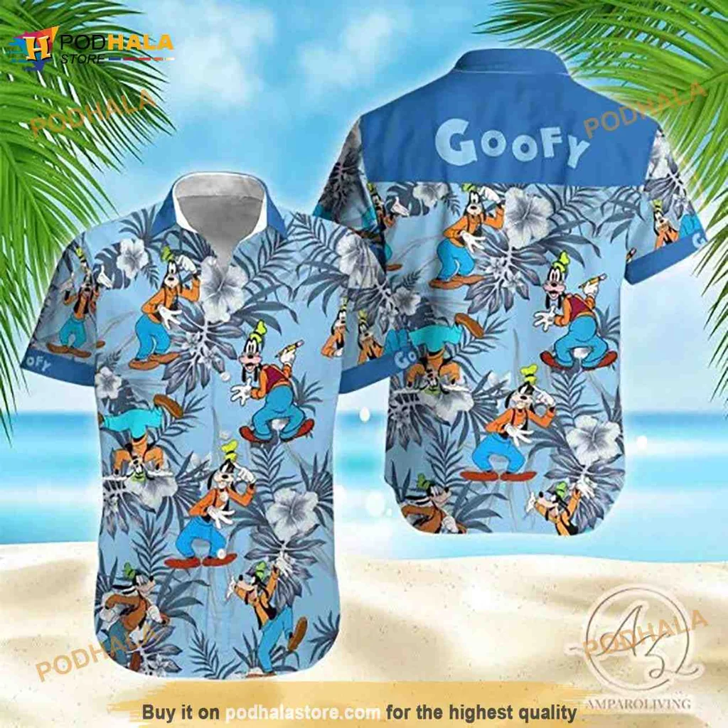 Goofy Disney Hawaiian Shirt With Tropical Summer Design